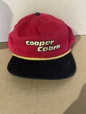 Boné de corda vintage Cooper Cobra pneus logotipo cobra alça traseira beisebol caminhoneiro vermelho comprar usado  Enviando para Brazil