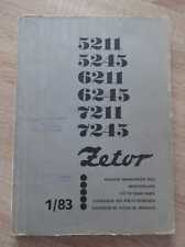 Ciągniki Zetor 5211 + 5245 + 6211 + 6245 + 7211 + 7245 Lista części zamiennych na sprzedaż  Wysyłka do Poland