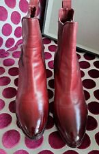Stiefeletten leder rot gebraucht kaufen  Hasbergen