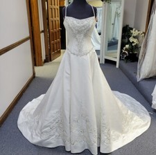 Allure Exclusivos Branco/Prata Noiva Vestido De Noiva 8 Shop A Venda Original $899 ACE1014 comprar usado  Enviando para Brazil