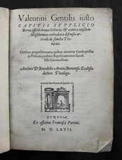 1567 ARETIUS, VALENTINUS GENTILIS, EXECUTION, BERN, BLASPHEMY, POLAND, GENEVA comprar usado  Enviando para Brazil