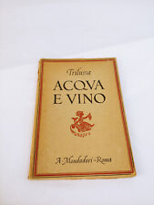 Trilussa acqua vino usato  Roma