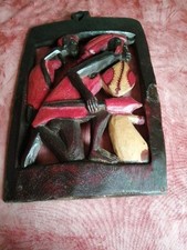 Afrikanisches holzbild gebraucht kaufen  Pforzheim