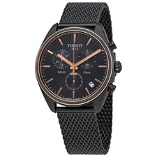 Relógio masculino Tissot PR 100 cronógrafo mostrador preto T101.417.23.061.00 comprar usado  Enviando para Brazil