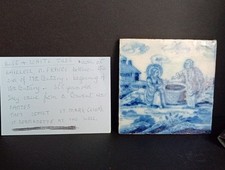 French antique tile for sale  HOLMFIRTH