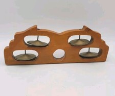 Instrumento de percussão musical indiano de madeira e latão prato manual pandeiro vintage comprar usado  Enviando para Brazil