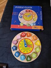 Wooden clock puzzles for sale  SWANSEA