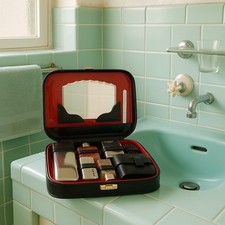 Mallette de Voyage Vintage à Nécessaire de Toilette. comprar usado  Enviando para Brazil