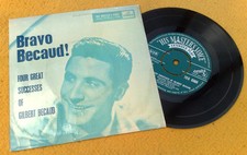 FOUR GREAT SUCCESSES OF GILBERT BECAUD " SUPERB UK ORIG EMBOSSED SAMPLE EP comprar usado  Enviando para Brazil