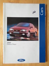 Folheto Ford Cars 1993/10 Reino Unido Mkt Prestige - Fiesta XR2i, Escort XR3i Granada comprar usado  Enviando para Brazil