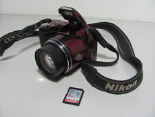 Usado, Câmera Digital Nikon Coolpix L110 Vermelha Profissional 15x Zoom Óptico Ampla Testada comprar usado  Enviando para Brazil