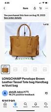 Longchamp beige camel d'occasion  Expédié en Belgium
