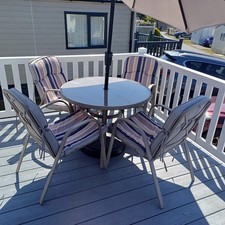 Glass topped metal for sale  BICESTER