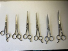Usado, 6 tesouras de corte de cabelo para barbeiro, salão de beleza, groomer. Ice, Dubl Duck, Eickert comprar usado  Enviando para Brazil