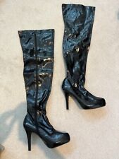 Stiletto black pvc for sale  EASTBOURNE
