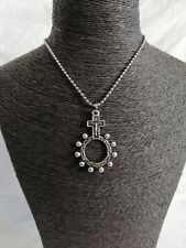 Collana acciaio anello usato  Milano