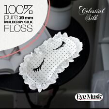 Máscara para os olhos 100% pura de seda amoreira com enchimento de seda - Máscara de dormir feminina de seda comprar usado  Enviando para Brazil