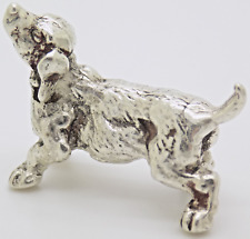 Vintage Italiano Hecho a Mano Genuino Plata Cachorro Perro Figura Loa Miniature comprar usado  Enviando para Brazil