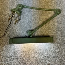 Lâmpada de bancada vintage verde articulada para loja industrial funcionando sem marca comprar usado  Enviando para Brazil