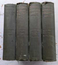 Spons workshop receipts for sale  ALCESTER