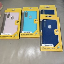 Capa Mag rosa 2 azul 1 azul-petróleo All 4 para Motorola Moto G8 Fast Boost B-Tact comprar usado  Enviando para Brazil