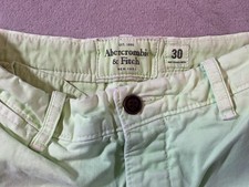 Bermuda Abercrombie & Fitch masculina tamanho 30 algodão frente plana comprar usado  Enviando para Brazil