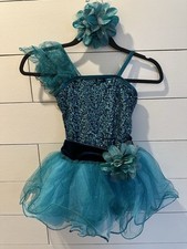 Teal colored costume for sale  Sutton