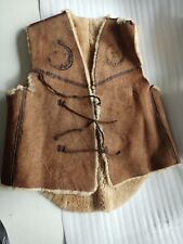 Navy sheepskin vest d'occasion  Expédié en Belgium