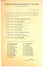 1946 associazione mazziniana usato  Milano