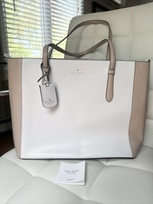 Bolsa tote Kate Spade Schuyler média média Saffiano creme bege branco nova sem etiquetas, usado comprar usado  Enviando para Brazil