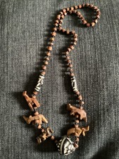 Wooden animals beads for sale  SEVENOAKS