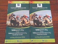 Hexham race card for sale  MANSFIELD