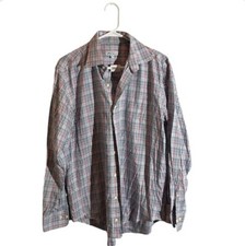 Usado, Camisa de seda Peter Millar manga longa botão frontal xadrez esporte golfe masculina tamanho M comprar usado  Enviando para Brazil