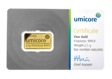 Umicore 2.5 gram for sale  BIRMINGHAM
