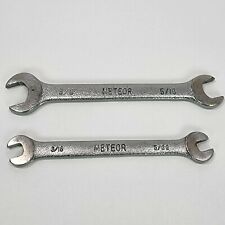Usado, Lote antigo 2 chaves Meteor USA minúsculas extremidade aberta COMBO SAE 3/16 X 5/32 & 3/8 X 5/16 comprar usado  Enviando para Brazil