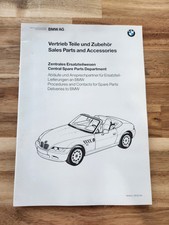 Catalog Spare Part Catalog BMW AG Sales Parts And Accessories Department List segunda mano  Embacar hacia Mexico