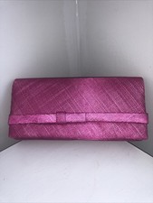 pink clutch bag for sale  EXETER