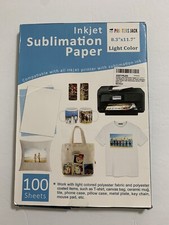 Usado, Papel de sublimação jato de tinta impressoras 100 folhas 8,3" x 11,7" cor clara comprar usado  Enviando para Brazil