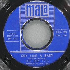 BOX TOPS Cry Like A Baby MALA MALA 593 EX 45 RPM 7" 1968 Pop Rock, usado comprar usado  Enviando para Brazil