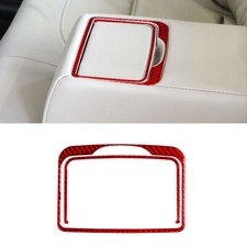 Tampa de porta-copos central traseira interior fibra de carbono vermelho acabamento para Hyundai Azera comprar usado  Enviando para Brazil