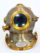 Ingeniero de anclaje Casco de buceo Acabado marrón Marino Deep Sea 18"... comprar usado  Enviando para Brazil
