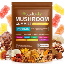 Mushroom gummies 2500mg for sale  CREWE