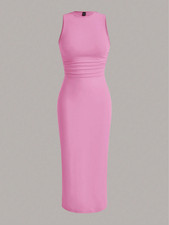 Vestido Bodycon de verão EZwear cor sólida malha com nervuras tamanho XS S M G comprar usado  Enviando para Brazil