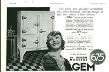 Publicité ancienne glacière d'occasion  Notre-Dame-de-Monts