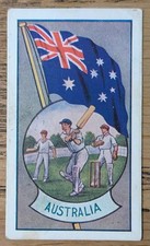 1936 Allen's Confectionery Card - Sports & Flags of Nations #1 Austrália Críquete comprar usado  Enviando para Brazil