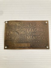 Antique brass banner for sale  Anniston