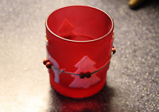 Teelichthalter glas rot gebraucht kaufen  Schömberg