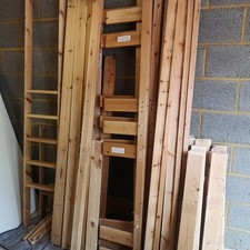 Pine wooden triple for sale  BEDFORD