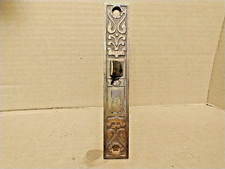 1 ANTIGA FECHADURA DE PORTA EASTLAKE VICTORIAN MORTISE PLACA FRONTAL ORNAMENTAL DE LATÃO EXTRAVAGANTE comprar usado  Enviando para Brazil