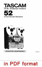 Manual de serviço de operação/manutenção TASCAM 52 comprar usado  Enviando para Brazil